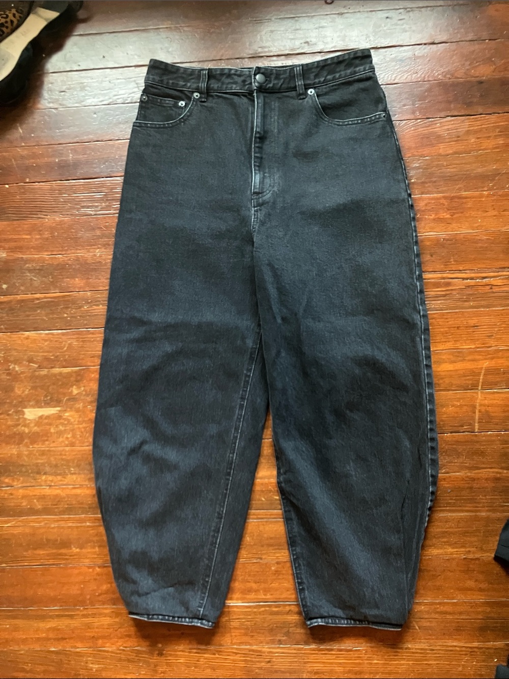 Tibi Black Denim Brancusi Jean - Picture 4 of 11